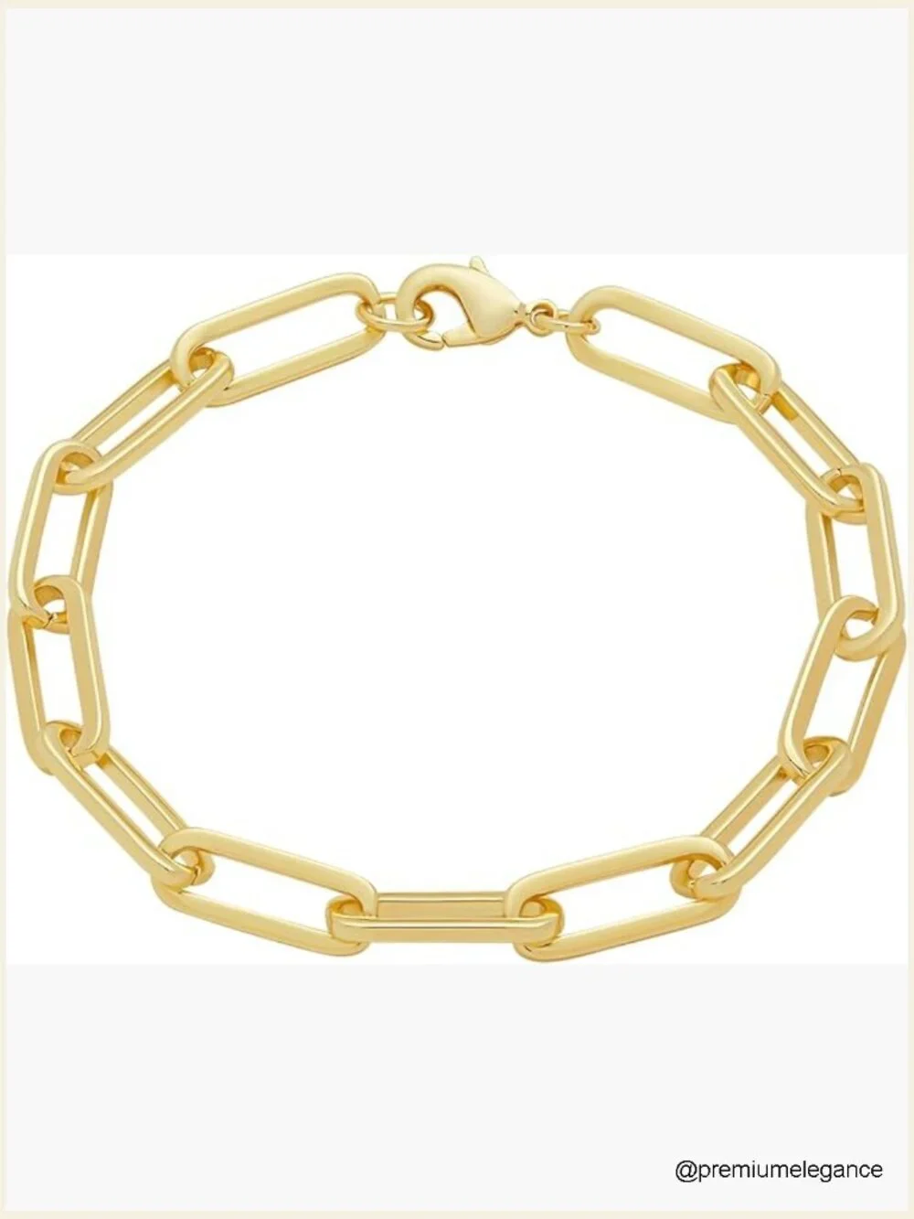 Chunky Paperclip Chain Link Bracelet 7.5